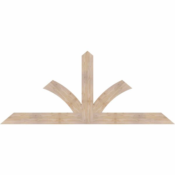 Ekena Millwork Richland Smooth Timber Gable Bracket, Douglas Fir, 84"W x 35"H x 1 1/2"D x 5 1/2"F, 10/12 Pitch GBW084X35X0206RIC00SDF - main